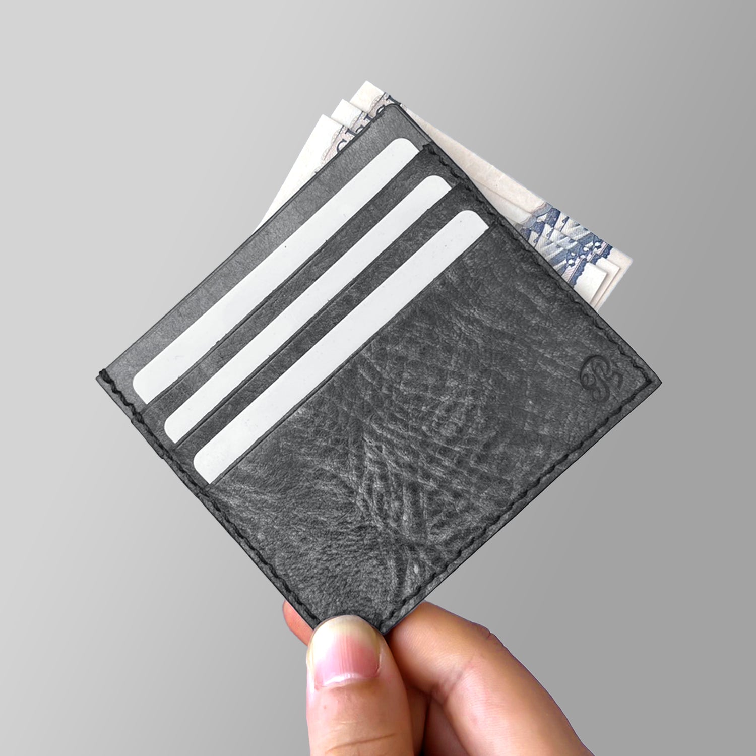 Leather Ultra-Compact Wallet “ FUDABASAMI II ” Ver. Alaska