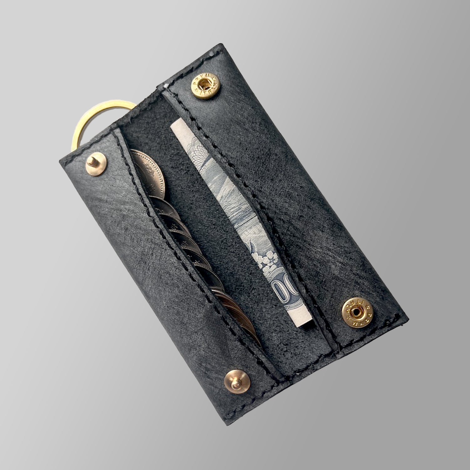 Genuine Leather Organizer Key Case “ Zenibukuro ” Ver. Alaska
