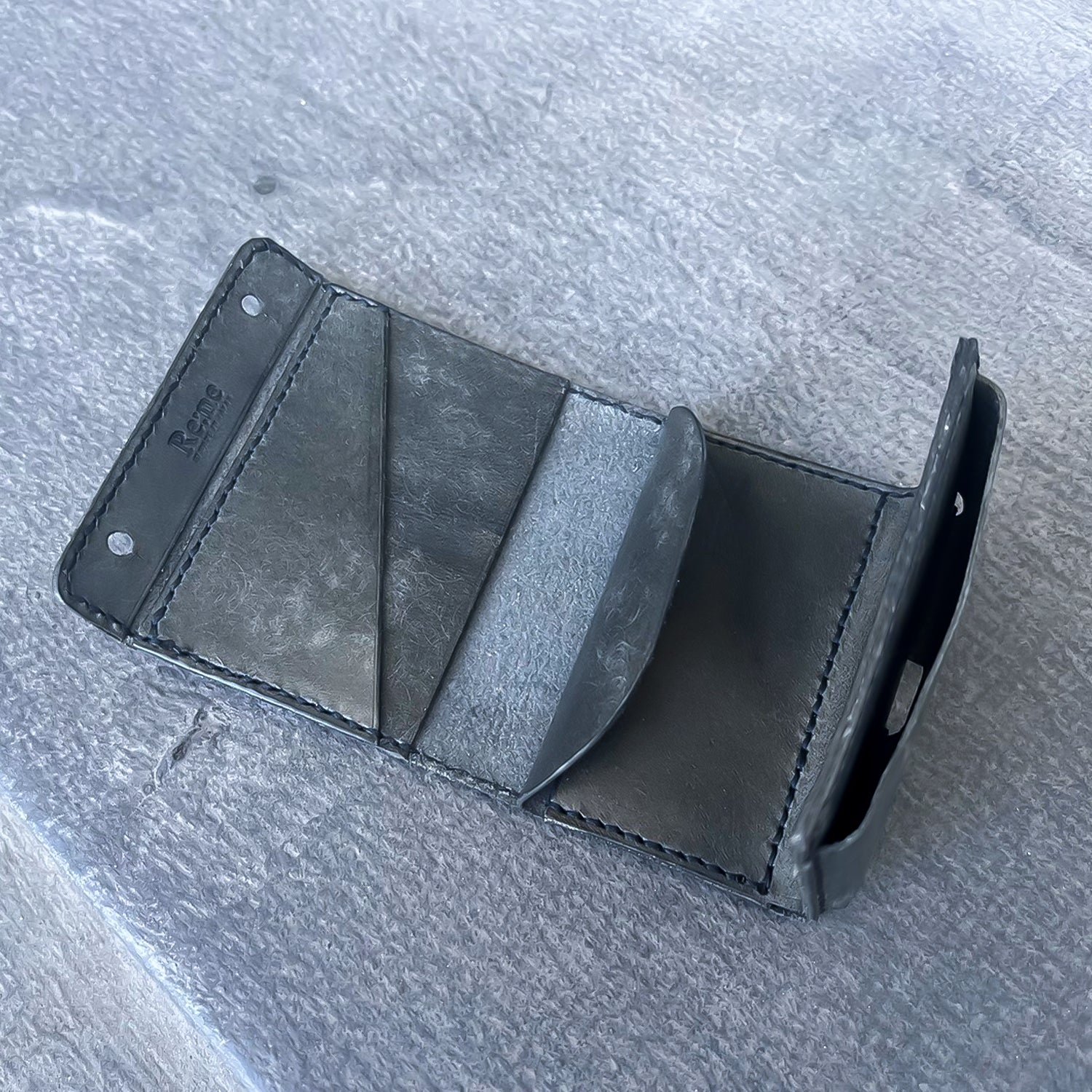 Genuine Leather Minimalist Wallet “ HIUCHIBAKO ” Ver. Maya