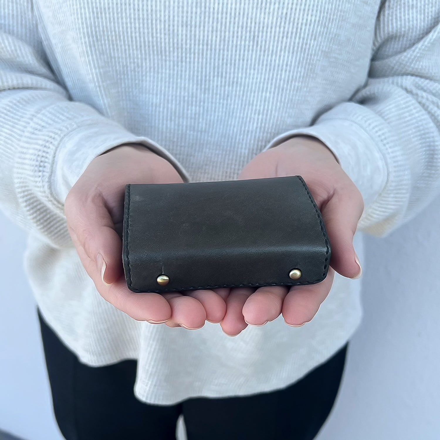 Genuine Leather Minimalist Wallet “ HIUCHIBAKO ” Ver. Maya