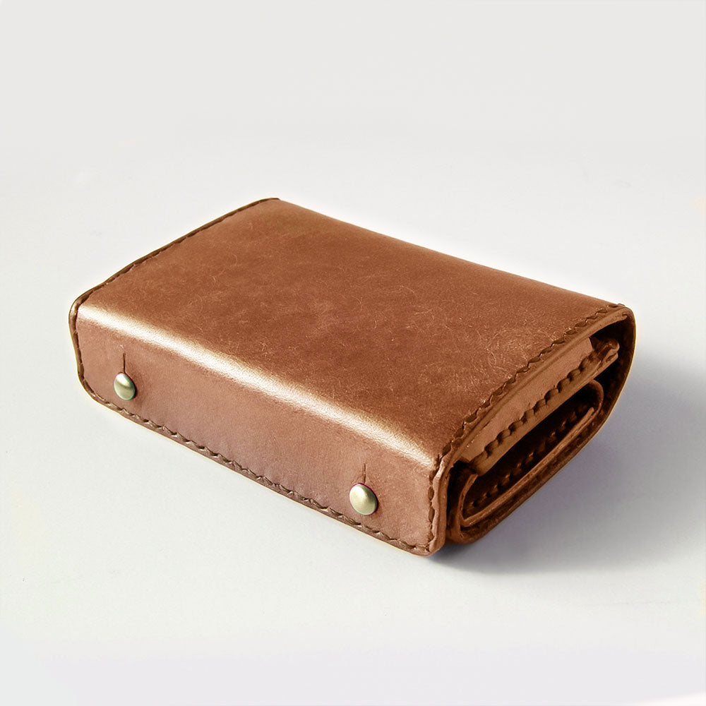 Genuine Leather Minimalist Wallet “ HIUCHIBAKO ” Ver. Maya