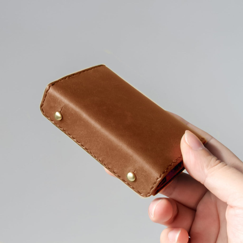 Genuine Leather Minimalist Wallet “ HIUCHIBAKO ” Ver. Maya