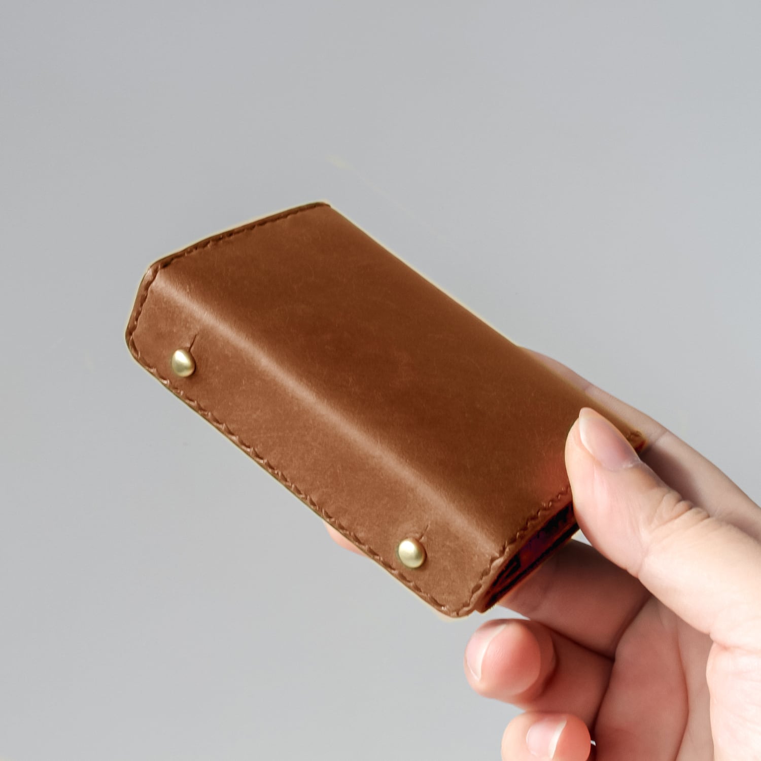 Genuine Leather Minimalist Wallet “ HIUCHIBAKO ” Ver. Maya