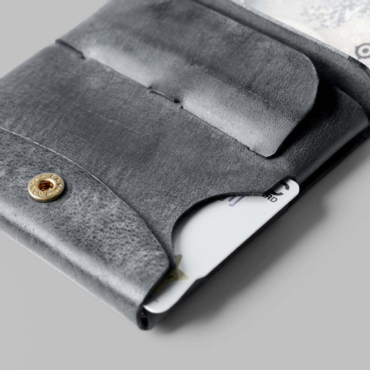 Genuine Leather Ultra-Thin Wallet “ YOHAUTOMIFUDA ” Ver. Alaska